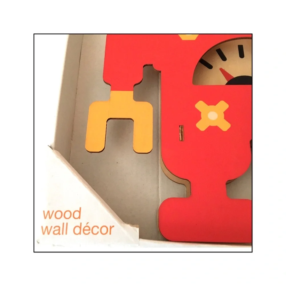 Kid’s 3D Robot Wooden Wall Hanging by Modern Moose